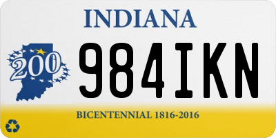 IN license plate 984IKN