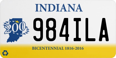 IN license plate 984ILA