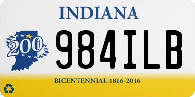 IN license plate 984ILB