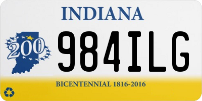 IN license plate 984ILG