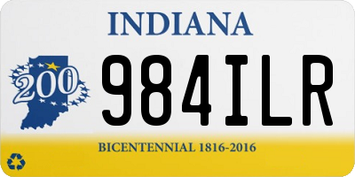 IN license plate 984ILR