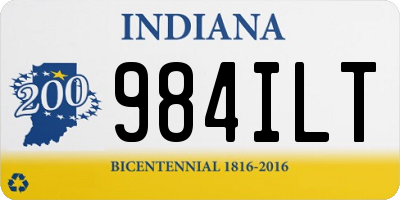 IN license plate 984ILT