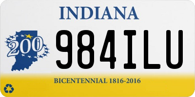 IN license plate 984ILU