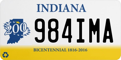 IN license plate 984IMA