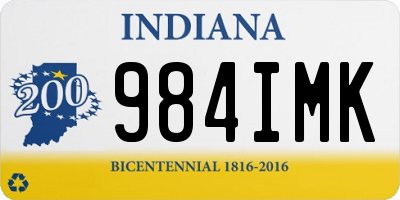 IN license plate 984IMK