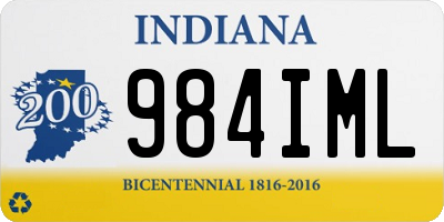 IN license plate 984IML