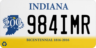 IN license plate 984IMR
