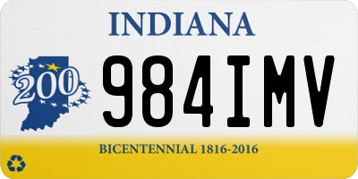 IN license plate 984IMV