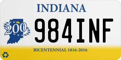 IN license plate 984INF