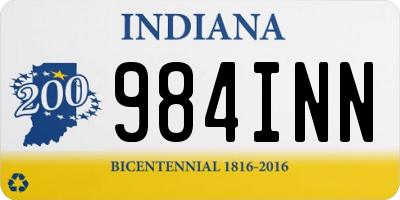 IN license plate 984INN