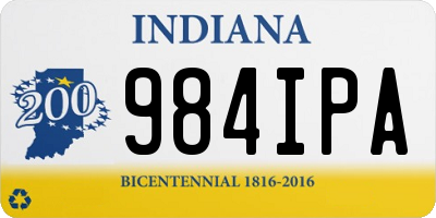 IN license plate 984IPA
