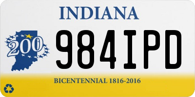 IN license plate 984IPD