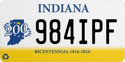 IN license plate 984IPF