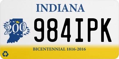 IN license plate 984IPK