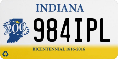 IN license plate 984IPL