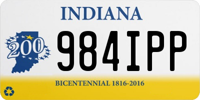 IN license plate 984IPP