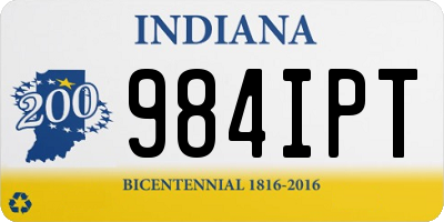 IN license plate 984IPT