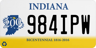 IN license plate 984IPW
