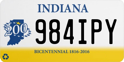 IN license plate 984IPY