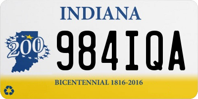 IN license plate 984IQA