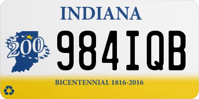 IN license plate 984IQB