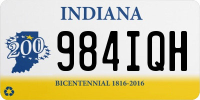 IN license plate 984IQH