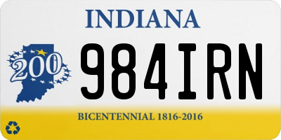 IN license plate 984IRN