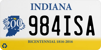 IN license plate 984ISA