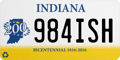 IN license plate 984ISH