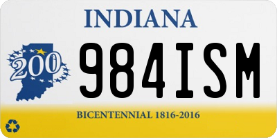 IN license plate 984ISM