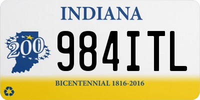 IN license plate 984ITL