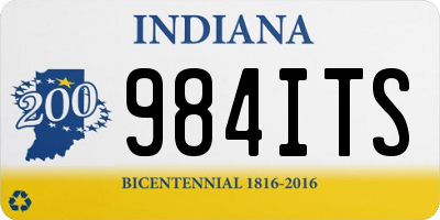 IN license plate 984ITS