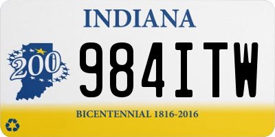 IN license plate 984ITW