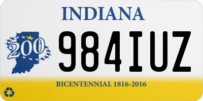 IN license plate 984IUZ