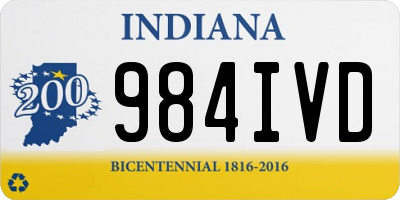 IN license plate 984IVD