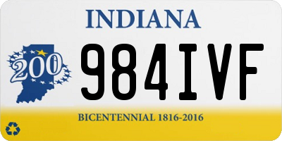 IN license plate 984IVF