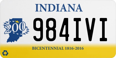 IN license plate 984IVI