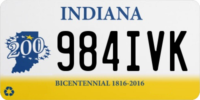 IN license plate 984IVK