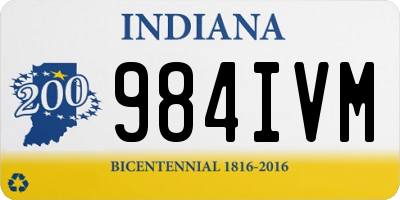 IN license plate 984IVM