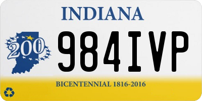 IN license plate 984IVP