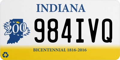 IN license plate 984IVQ