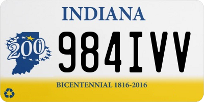 IN license plate 984IVV