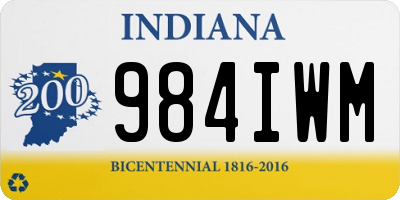 IN license plate 984IWM