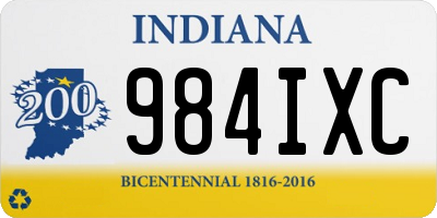 IN license plate 984IXC