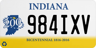 IN license plate 984IXV