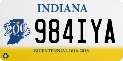 IN license plate 984IYA