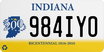 IN license plate 984IYO