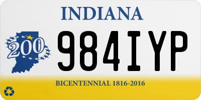 IN license plate 984IYP