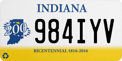 IN license plate 984IYV