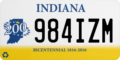 IN license plate 984IZM